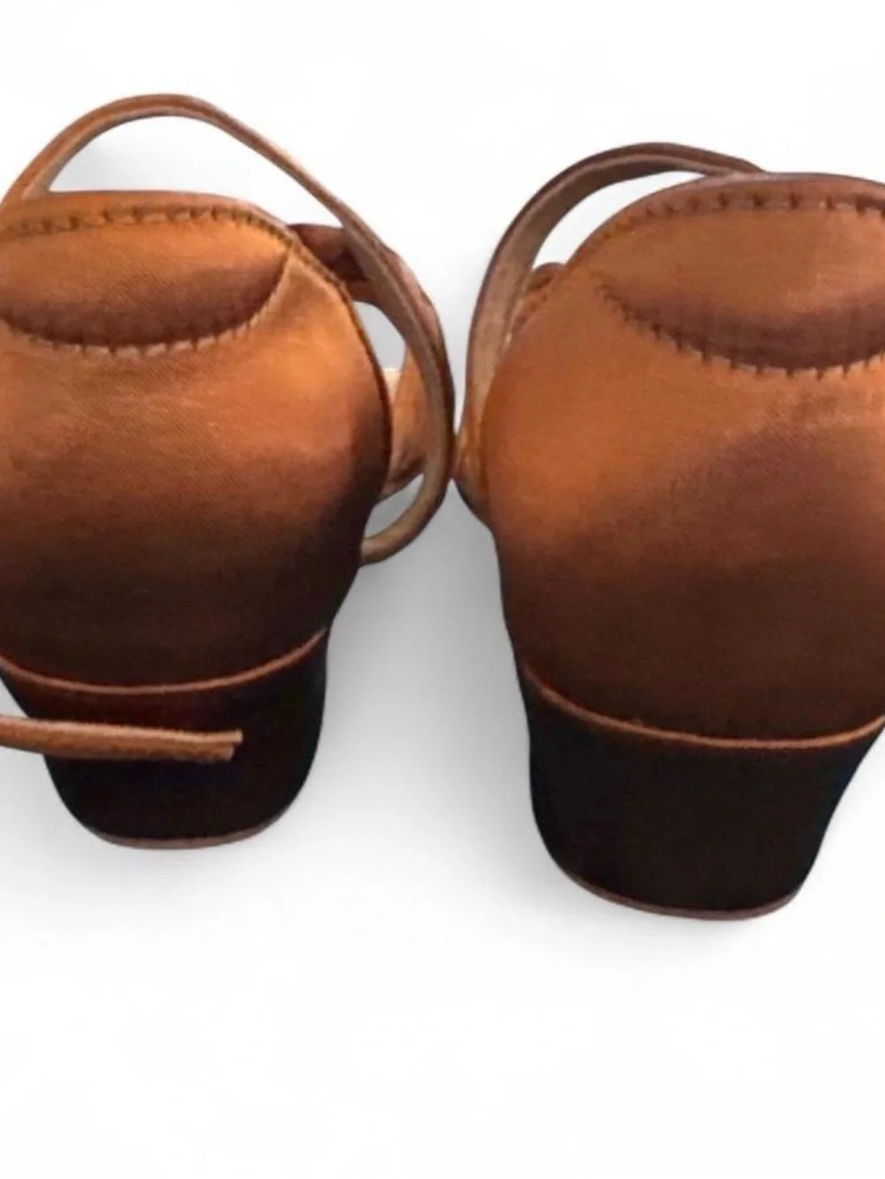 Kids Braided Satin Dress Sandals in Brown